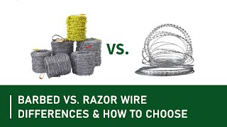 Barbed Wire vs Razor Wire  What’s the Differences and How to Choose [upl. by Gerhardine]