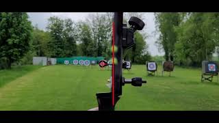 How to aim with a recurve bow in archery  String Alignment [upl. by Avik563]