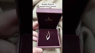 Diamond Pendant from Tanishq tanishq diamondpendants goldpurchase dhanteras kolkata [upl. by Eanaj245]