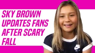 Sky Brown Updates Fans on Her Progress After Scary Skateboarding Fall [upl. by Kenji942]