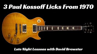 3 Paul Kossoff Licks From 1970 [upl. by Selrahcnhoj112]