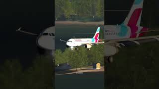 Eurowings Airline Landing at Muscat International Airport airplane aerplane aviation [upl. by Luba]