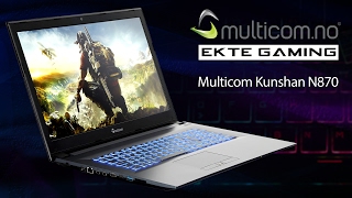 Multicom Kunshan N870 bærbar GamingPC [upl. by Ellenohs]