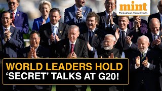 G20 Brazil World Leaders Hold Unscheduled Secret Talks  Candid Moments From Leaders Summit [upl. by Airoled]