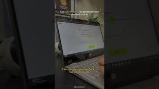 How to write an articleessays in few seconds backedbylaw studywithme ai study essaywriting [upl. by Eciryt]