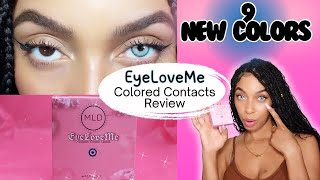 Eyeloveme Lenses 9 New Colors OutdoorIndoor LightingSummer Drop 3x3 Millzladiva must watch [upl. by Dodie]