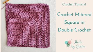 Mitered Square Crochet Pattern  Free Tutorial [upl. by Emmer]