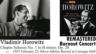 Vladimir Horowitz Chopin Scherzo No 1 in B minor Op 20 1953225 [upl. by Rebeka]