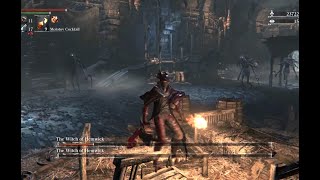 Bloodborne boss battle  The Witch of Hemwick and Hardcore Henryk [upl. by Attalie446]