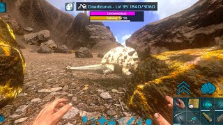 Taming Max Level Doedicurus  ARK MOBILE  Solo Adventure Mujhe mara 😁😁 arkmobile arkrevamp [upl. by Nelli]