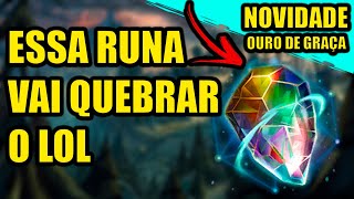 LOL  Nova Runa quotPrimeiro Ataquequot Que Vai Dar Ouro É Completamente Quebrada [upl. by Imorej]