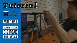 How to install Shimano Di2 for a perfect stealth look and no cable vibration [upl. by Anissej]