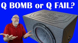 Q Bomb Subwoofer Box FAIL Single 12quot Enclosure Review [upl. by Tamas]