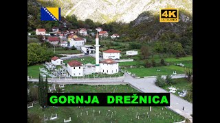 Rijeka Drežanka i selo Drežnica Hercegovački raj 4K dron [upl. by Jervis]