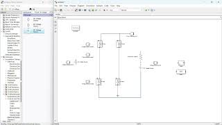 Redresseur monophasé double alternance non commandeDiodecharge RE avec MATLAB Simulink montage 11 [upl. by Eelyab585]