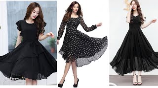 Most Beautiful And Outstanding Unique Style Black One Piece Dresses Ideas For GirlsProm Dresses [upl. by Akenit]