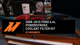 20082010 Ford 64L Powerstroke Coolant Filter Kit Installation Guide by Mishimoto [upl. by Sugar]