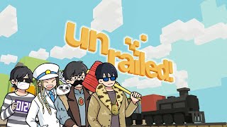 【4人】線路は続くよ！絶対続くよ！信じろよ！！ ～前編～【Unrailed】 [upl. by Bonucci834]