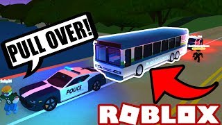 BUS DRIVER POLICE CHASE Roblox Ultimate Driving Westover Islands 4 [upl. by Leduar550]