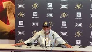 Coach Deion Sanders Post Game Press Conference  Colorado Buffaloes vs Nebraska [upl. by Ynnig877]