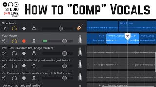 How to quotcompquot vocals in GarageBand iOS combine multiple vocal takes [upl. by Arundell]