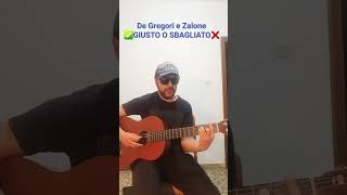 De Gregori e Zalone GIUSTO O SBAGLIATO Accordi chitarra [upl. by Modesty]