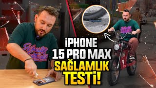 iPhone 15 Pro Max sağlamlık testi  100000 TLlik iPhone’a ne oldu [upl. by Evelin]