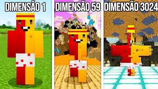 COMO EU ESCAPEI DAS DIMENSÕES INFINITAS NO MINECRAFT [upl. by Eamaj]