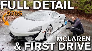 FULL DETAIL on White Paint and First Drive McLaren 570S [upl. by Cirde879]