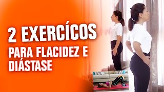 Flacidez abdominal e Diástase 2 exercícios poderosos para tratar [upl. by Daisey]