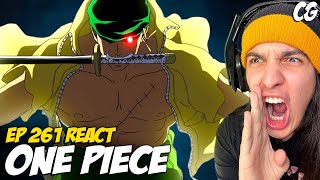 CENA ÉPICA ZORO VS CAPITÃO TBONE  React One Piece EP 261 [upl. by Eemaj]