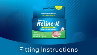 Dentemp RelineIt Instructions for Relining Dentures [upl. by Notnyw589]