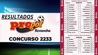 RESULTADOS PROGOL REVANCHA 2233 SUSCRIBETE¡ [upl. by Llednahs]