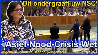 Nicolien van Vroonhoven onder vuur tijdens APBvuurdoop als fractieleider van NSC  Tweede Kamer [upl. by Aliekat]