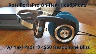 Koss PortaPro with Yaxi Pads Headphone Review  Under 50 And Youll Find Ways to Listen to Them [upl. by Yenaiv]