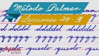 Método Palmer de Caligrafía en Español  Lecciones 29 30 y 31 [upl. by Finny]