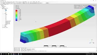 PrePoMax CalculiX FEA  Tutorial 1  Basics bending of a beam [upl. by Eromle149]