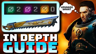 SPACE MARINE 2  INDEPTH WEAPON UPGRADE GUIDE EVERYTHING U NEED TO KNOW BEST BEGINNER TIPS [upl. by Adnanref]