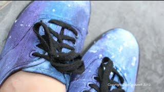 DIY Galaxy Vans  CloeCouture [upl. by Valerye142]