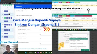 Mengisi Item Dapodik yang Sinkron dengan Sispena 31 Supaya Terbaca Saat Pengisian Syarat Umum [upl. by Everard281]