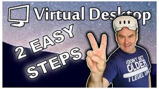 Virtual Desktop in 2 EASY Steps Play ALL PC VR on Quest 3 [upl. by Fasta]