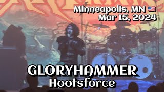 Gloryhammer  Hootsforce Skyway Theatre Minneapolis MN 🇺🇸 March 15 2024 LIVE HDR 4K [upl. by Einneg]