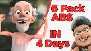 Six pack ABS in four days  bhurji wale chacha ki gym training  ChatterVirus [upl. by Ainattirb]