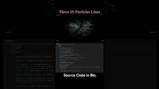 Three JS Particles Lines threejs  javascript Animation shorts [upl. by Oilime434]