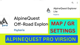 Alpine quest app Pro virsion Grmap settings kaise kare alpine map [upl. by Leumas]