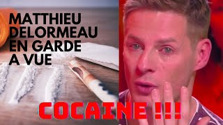 MATHIEU DELORMEAU MIS EN GARDE A VUE POUR ACHAT DE COCAINE [upl. by Alinoel]