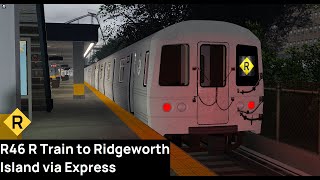 ROBLOX  PTA Callaghan  R46 R Train via Express to Ridgeworth Island [upl. by Kenzi]