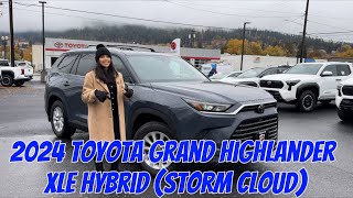 2024 Toyota Grand Highlander XLE Hybrid Storm Cloud [upl. by Leonanie]