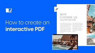 How to Create an Interactive PDF  Flipsnackcom [upl. by Halian]