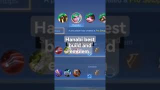 hanabi best build and emblem [upl. by Shoshanna592]